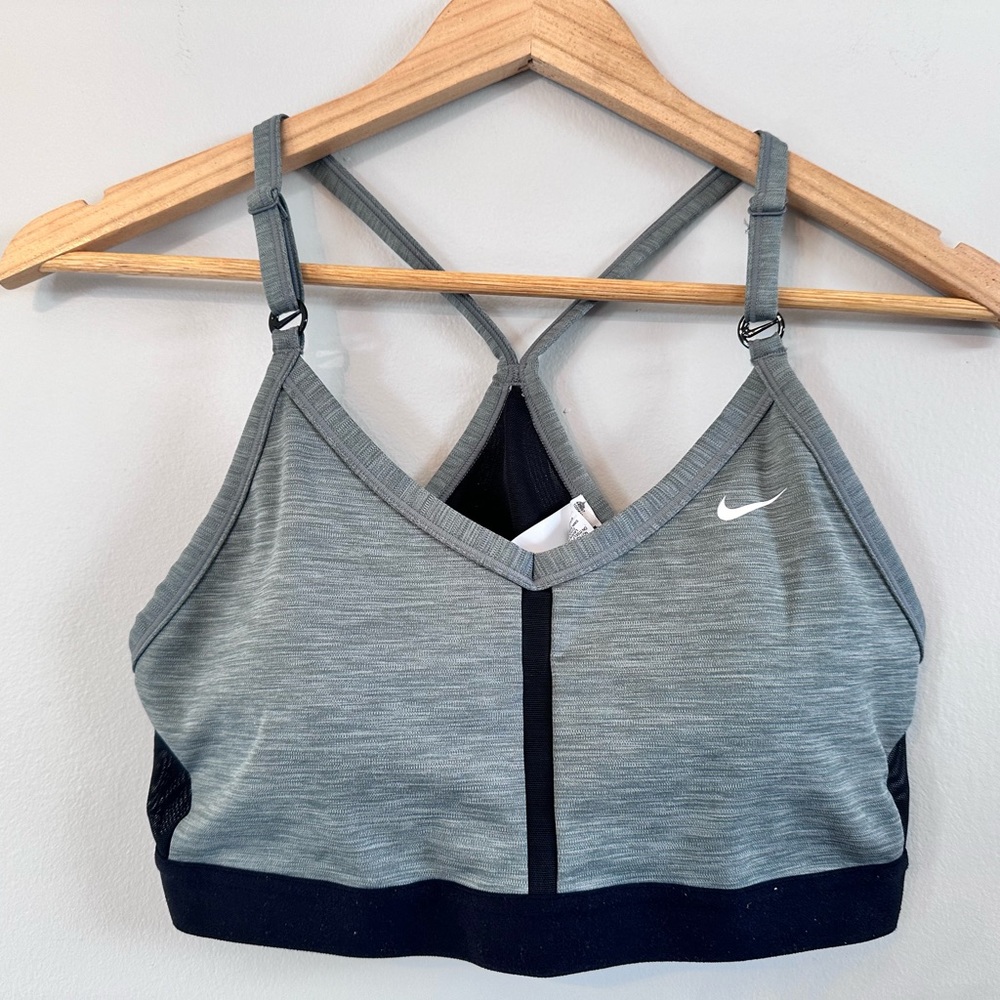 Nike Women's Dri-FIT Indy Light-Support Padded V-Neck Sports Bra with Mesh